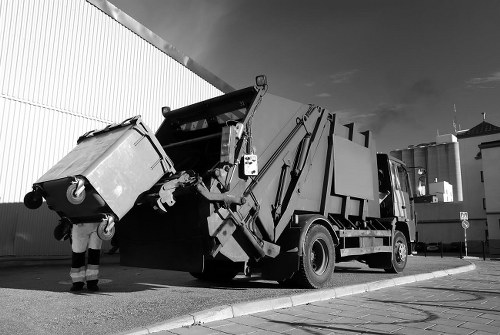 Recycling process in action