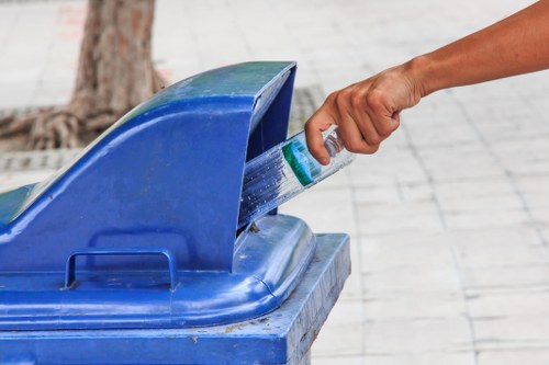 Builders waste clearance in Finchley site