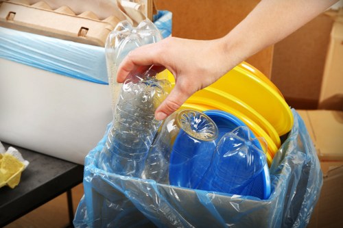 Different types of waste bins for recycling in Finchley